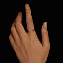 S925 Sterling Silver Moissanite 1.7mm Ring for Women - Size 6-6