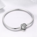 SCB 925 Sterling Silver Bracelet in Classic Style, Size 17.0 for Women-4