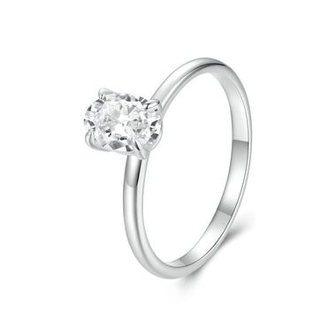 925 Sterling Silver Moissanite 1ct Ring Size 8 - 0