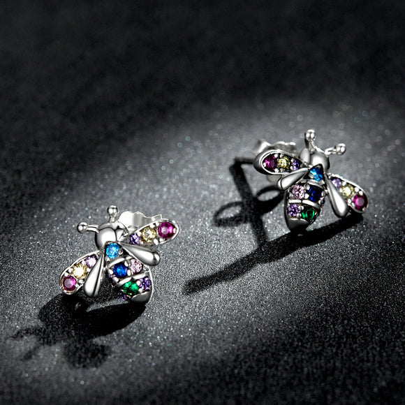 925 Sterling Silver Pavé Setting CZ Earrings for Women