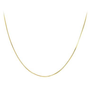 925 Sterling Silver + Plated White Gold 40cm Necklace - 0
