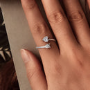 925 Sterling Silver Oxidized Pavé Setting CZ Ring-4