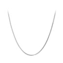 925 Sterling Silver Necklace 400mm with Platinum Plating for Women-1