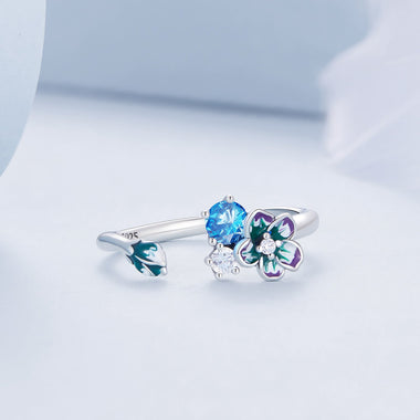 925 Sterling Silver Pendant with Enamel & CZ for Women - 0