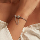 925 Sterling Silver Bracelet 17cm with Pavé Setting CZ for Women-6