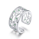 S925 Sterling Silver Pavé Setting CZ Ring-2