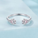 925 Sterling Silver White Gold Plated Pavé Setting CZ Ring-4