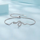 S925 Sterling Silver & Pavé CZ Platinum-Plated Bracelet-4