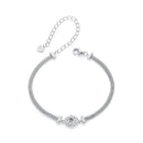 925 Sterling Silver 0.5 Carat Moissanite White Gold Plated Bracelet for Women-2