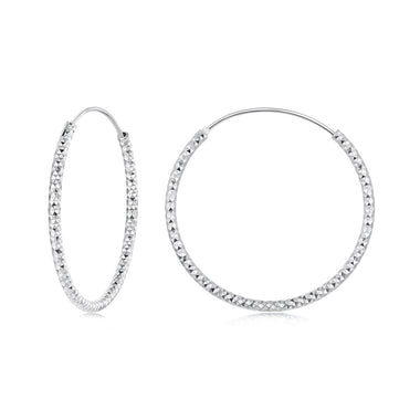925 Sterling Silver Plated White Gold Earrings for Women