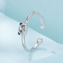 925 Sterling Silver White Gold Plated Enamel Ring for Women-2