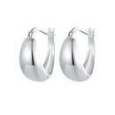 925 Sterling Silver White Gold Plated Earrings for Women-1