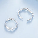 925 Sterling Silver White Gold Plated Earrings-4