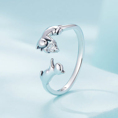 925 Sterling Silver 3mm Pavé Setting CZ Ring - 0