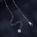925 Sterling Silver Moissanite 1.5mm Necklace 400+50mm for Women-6