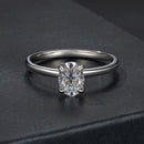 925 Sterling Silver Moissanite 1ct Ring Size 8-4