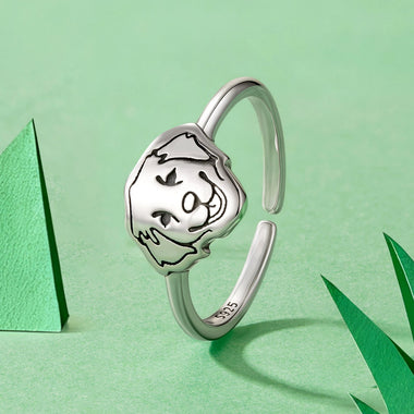 925 Sterling Silver Oxidized Silver Stylish Ring - 0