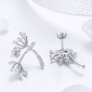 925 Sterling Silver Jewelry Set with Pavé Setting CZ, 2.0*1.4cm-4