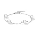925 Sterling Silver Adjustable Pearl Bracelet for Women-2