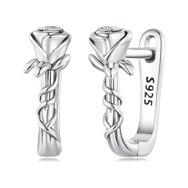 925 Sterling Silver Earrings with Oxidized Finish for Women