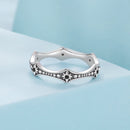 925 Sterling Silver Ring with Pavé Setting CZ, Size 6.0-3