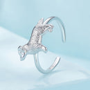 925 Sterling Silver Dog Ring 1.7mm for Women-4