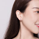 925 Sterling Silver Earrings for Women, 0.5-0.6cm, Bone and Dog Design, Platinum Plated-7