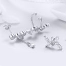 925 Sterling Silver Earrings with Platinum Plating and CZ for Women-3