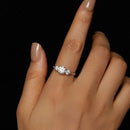 925 Sterling Silver Moissanite 6.5mm 1ct Ring, Size E for Women-6