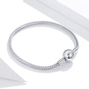 925 Sterling Silver Plated Platinum 17cm Bracelet for Men-3