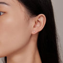 S925 Sterling Silver Earrings with Plated Platinum Finish for Women-6
