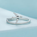 925 Sterling Silver Ring with Pavé Setting CZ, Size 6.0, Oxidized Finish for Women-5
