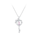 925 Sterling Silver Necklace with CZ in Pavé Setting, 400+50mm Length for Women-2