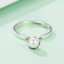 S925 Sterling Silver Ring Width 0.2CM Bead 0.6CM for Women-4