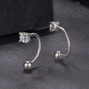 925 Sterling Silver Moissanite 0.1ct Earrings 1.3cm for Women-7
