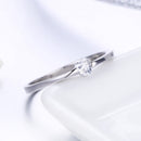 925 Sterling Silver Ring for Women Size 6.0 with Pavé Setting CZ-5