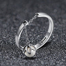 S925 Sterling Silver Ring Width 0.2CM Bead 0.6CM for Women-2