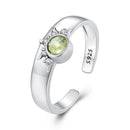 925 Sterling Silver Pavé Setting CZ Ring 2.6-4.3mm Width for Women-3