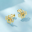 925 Sterling Silver Earrings with Pavé Setting CZ, 0.9cm, Oxidized Silver for Women-6