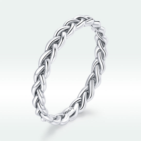 925 Sterling Silver Oxidized 0.20cm Ring Size 9 for Women