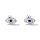 925 Sterling Silver & Pavé Setting CZ Earrings-2