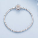 925 Sterling Silver Pavé Setting CZ Bracelet for Women - 17.0 Size, 170mm Length, 3mm Chain Thickness-4