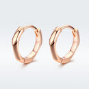 S925 Sterling Silver Plated Rose Gold Earrings-4