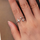 925 Sterling Silver Oxidized Silver Ring for Women-4