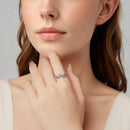 925 Sterling Silver Oxidized Silver 0.44cm Ring for Women-6