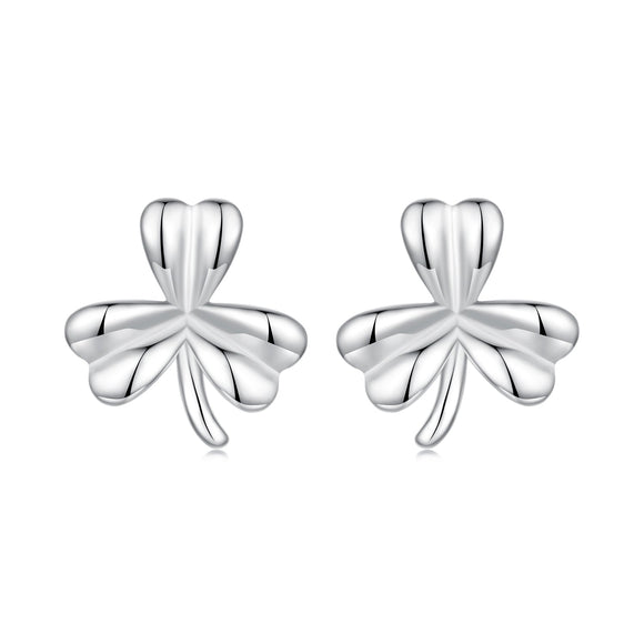 925 Sterling Silver White Gold Plated 0.7cm Earrings for Women