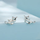925 Sterling Silver Oxidized Earrings - 7*11mm for Women-3