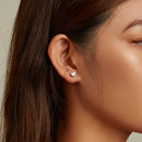 925 Sterling Silver Earrings with Pavé Setting and Enamel for Women-9
