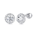 925 Sterling Silver 3mm Moissanite Earrings for Women-3