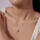 925 Sterling Silver White Gold Plated 40cm+5cm Length CZ Necklace for Women-6